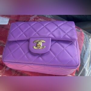 Lavender Quilted Clutch